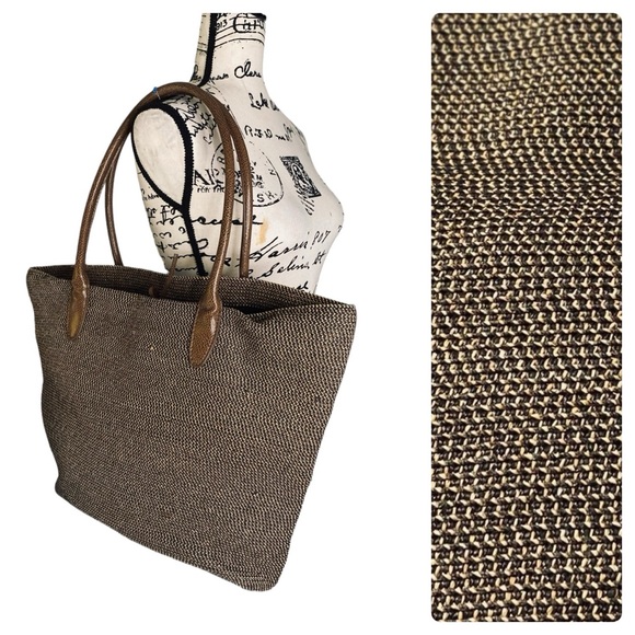 TALBOTS BOHO Style Braided Twine Tote Shoulder Bag - Picture 1 of 15